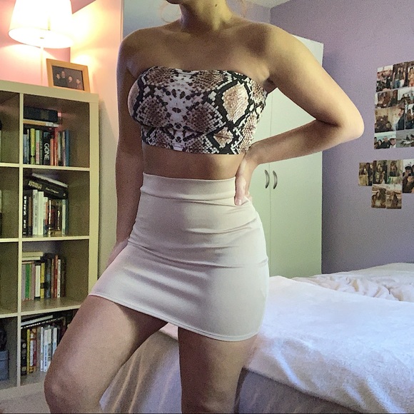 Tan Mini Skirt - Picture 3 of 7